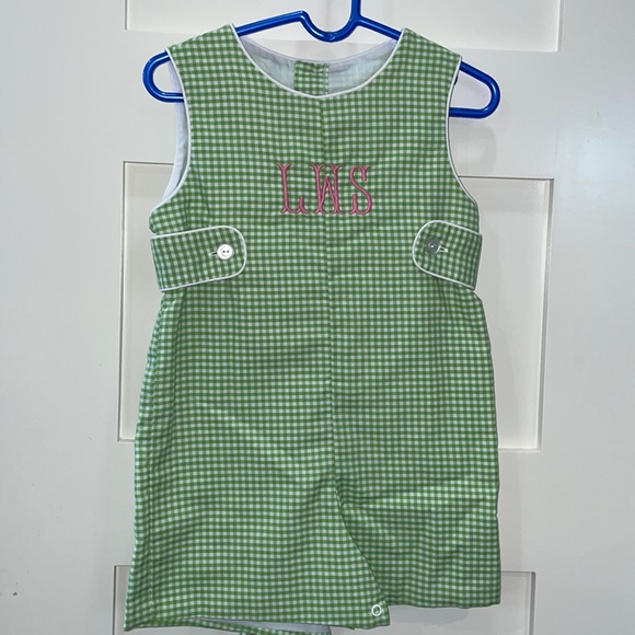 Green white gingham Jonjon - Picture 1 of 4